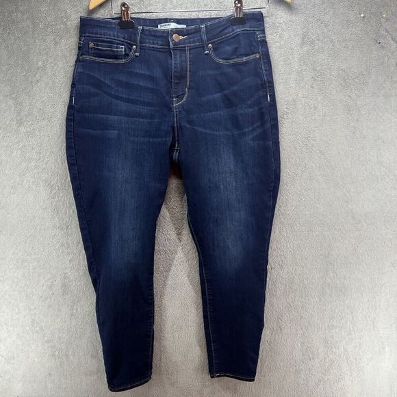 EUC Levi's Jeans Womens 12S Classic Mid‎ Rise Skinny Stretch Dark Wash Ladies - Picture 1 of 6